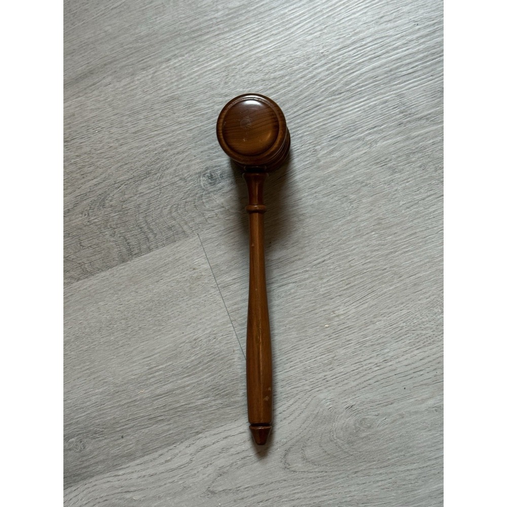 Vintage C R Gibson KC-115 Hardwood Judge Auction Gavel Bench Crafted in USA - Picture 7 of 9